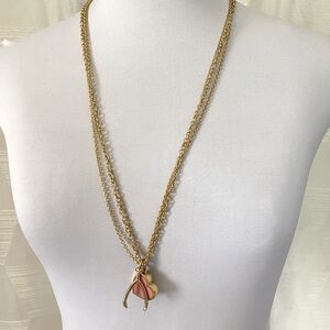 Lilly | Heart and Wishbone Necklace